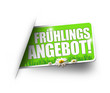 Frühlingsangebot! Button, Icon