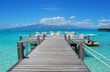 pontile sul mare - polinesia