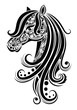 Pattern in a shape of a horse.