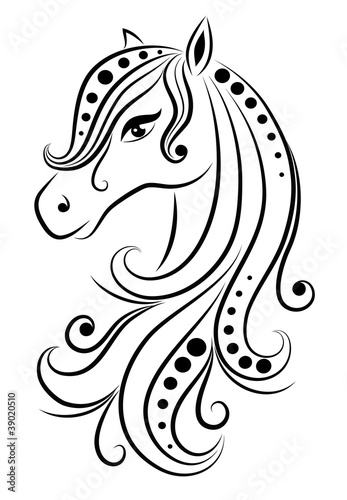 Vector: Abstract horse. Abstract horse.