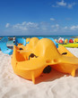Colorful beach play equipment