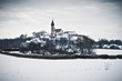 Andechs Monastery in winter scenery