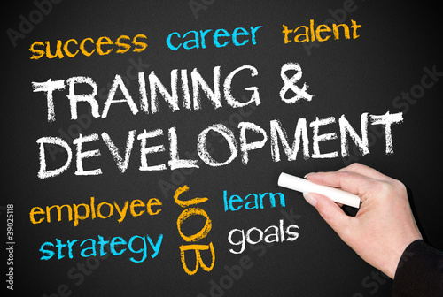 Illustration: Training and Development - Business Concept Training and Development - Business Concept