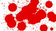 Blood splashes over white background Blood splashes over white background