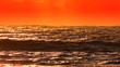 Orange Sea and horizon Orange Sea and horizon