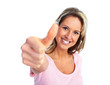 Happy young woman.