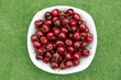 plato de cerezas