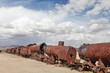 Train cemetery, Uyuni, Bolivia