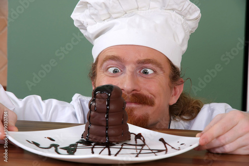 Photo: Funny young chef Funny young chef