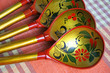 Russian spoons with an ornament of "Hohloma"