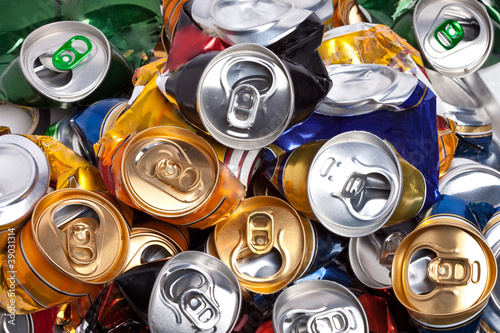 Photo: The crumpled beer cans The crumpled beer cans