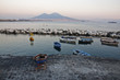 boats and Vesuvius