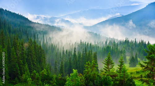 Photo: Beautiful mountains landscape Beautiful mountains landscape