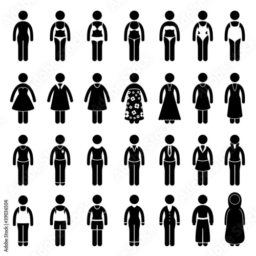 Vector: Woman Wear Clothing Fashion Style Design Woman Wear Clothing Fashion Style Design