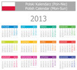 2013_Type-1_Polish_Calendar_Mon-Sun