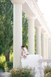 bride in columns