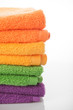 Stack towels isolated