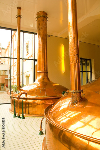 Photo: Old style of brewing beer. Old style of brewing beer.