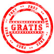 Illustration: Red Stamp over white background Red Stamp over white background