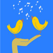 Vector: canto d'amore canto d'amore