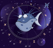 Pisces Zodiac Sign. Fish