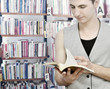 Young man studying