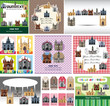 cartoon castle card