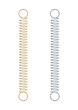 steel spring vector illustration isolated on white background