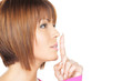 finger on lips