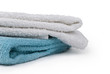 Two towels isolated on a white background