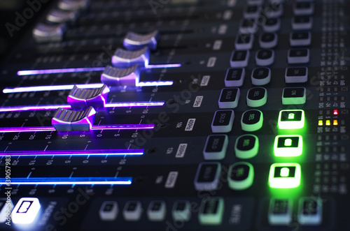 Photo: Side view of Sound Mixer System Side view of Sound Mixer System