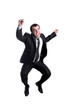 jumping businessman