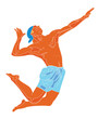 Beach volley player