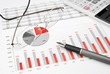Business Chart Red