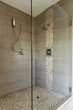 Contemporary Bathroom Shower with Dual Shower Heads