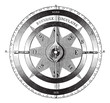 Mariner?s compass vintage engraving