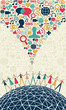 Social media people concept