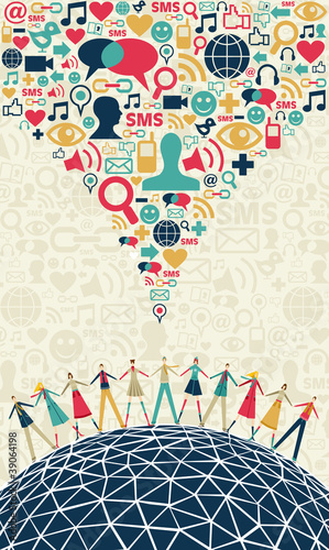 Vector: Social media people concept Social media people concept