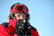 Man feeling cold on a winter's day