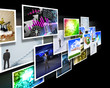 Screens with images flow