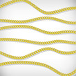 Vector gold chains background