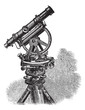 Theodolite, vintage engraving.