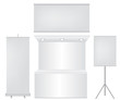 Roll up banner and stand illustration