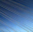 Cables of suspension bridge.