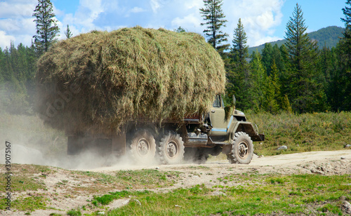 Photo: Hay transportation Hay transportation