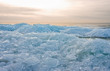 Foto: Ice hummocks by sunset in the Netherlands Ice hummocks by sunset in the Netherlands