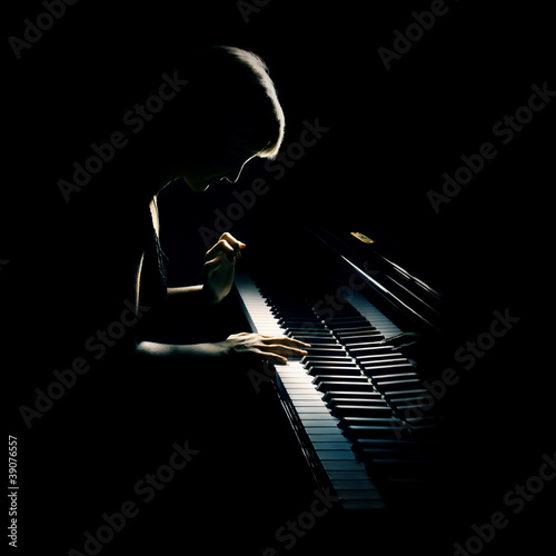 Photo: Piano playing pianist concert. Classical music Piano playing pianist concert. Classical music