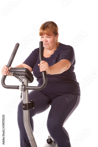 Photo: tired fat woman tired fat woman