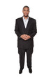 Confident African American businessman looking at camera