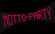 Vektor: led lauftext motto-party I led lauftext motto-party I